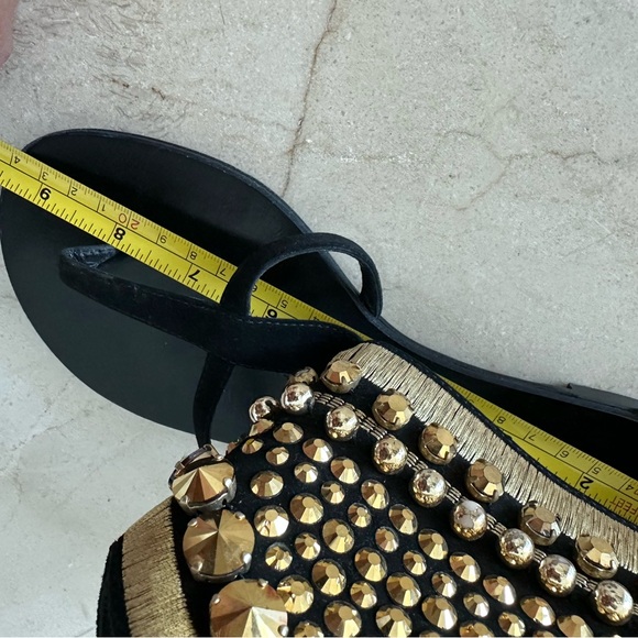 Fabulous Giuseppe Zanotti Gladiator flat sandals size 37-1/2 - Picture 9 of 10